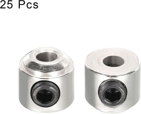 MECCANIXITY 12Pcs RC Airplane Landing Gear Stopper 304 Stainless Steel 4.1mm(0.16") Plane Wheel Collar for RC Airplane Model Remote Aircraft in Kuwait
