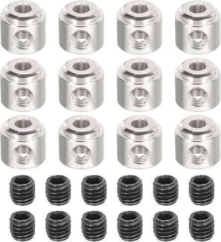 MECCANIXITY 12Pcs RC Airplane Landing Gear Stopper 304 Stainless Steel 4.1mm(0.16") Plane Wheel Collar for RC Airplane Model Remote Aircraft in Kuwait