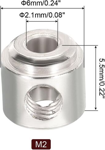 MECCANIXITY 12Pcs RC Airplane Landing Gear Stopper 304 Stainless Steel 4.1mm(0.16") Plane Wheel Collar for RC Airplane Model Remote Aircraft in Kuwait