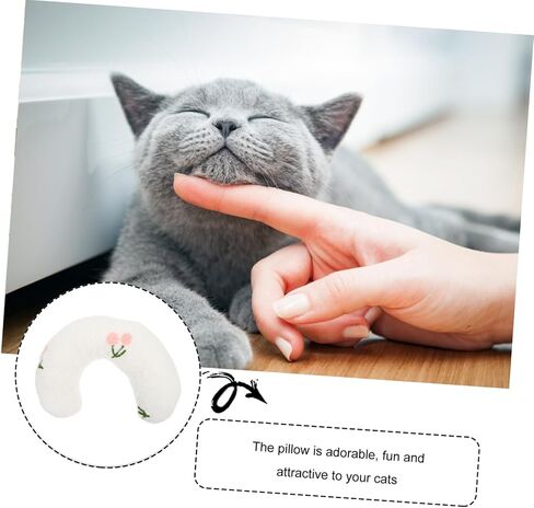Kisangel Cute Pillow for Dogs and Cats U-Shaped Neck Support Bed Comfortable Breathable Washable Nap Pillow in Saudi Arabia