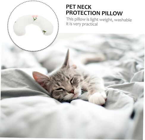 Kisangel Cute Pillow for Dogs and Cats U-Shaped Neck Support Bed Comfortable Breathable Washable Nap Pillow in Saudi Arabia
