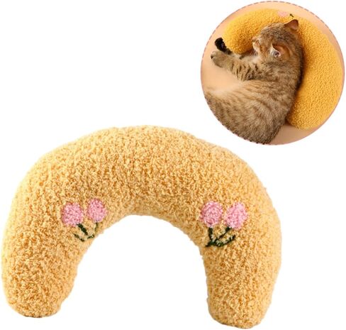 ERINGOGO Household Pet Neck Pillow Breathable Shaped Cushion for Cats and Dogs Skin-Friendly Support for Deep to and Store for Comfort in Kuwait