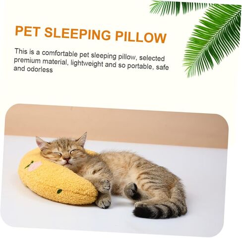 ERINGOGO Household Pet Neck Pillow Breathable Shaped Cushion for Cats and Dogs Skin-Friendly Support for Deep to and Store for Comfort in Kuwait