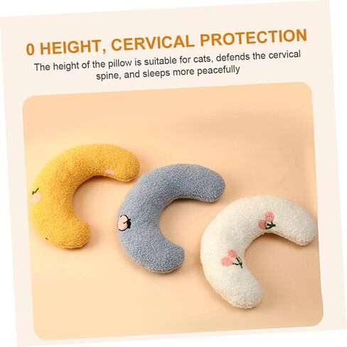 ERINGOGO Household Pet Neck Pillow Breathable Shaped Cushion for Cats and Dogs Skin-Friendly Support for Deep to and Store for Comfort in Kuwait