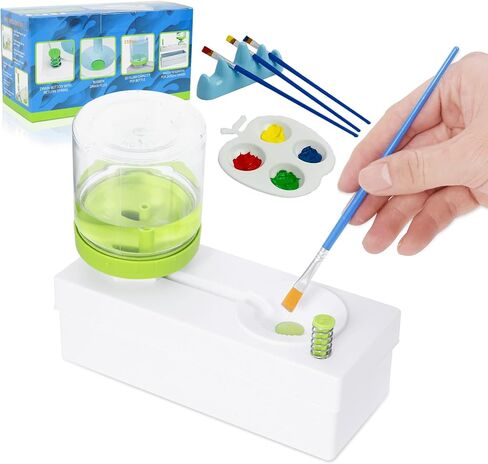 Paint Brush Cleaner - Multipurpose Makeup Brush Cleaner Tool with Paint Brush Cleaner Rinse Cup, Handy Oil Paint Brush Cleaner, and Paint Water Dispenser for Artists and DIY Enthusiasts in Saudi Arabia