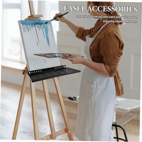 Angoily 1 Set Easel Tray: Detachable Easel Tray Shelf for Artists Students - Lightweight Portable Art Supplies Plate Painting Tool Holder for Outdoor Indoor in Saudi Arabia