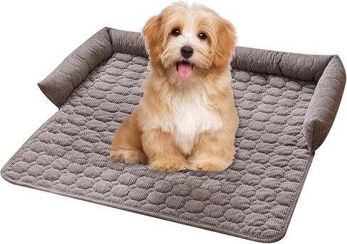 Dog Bed Mat - Washable Pet Furniture Protector with Anti-Slip Bottom for Small Dogs and Cat(Green) in Saudi Arabia