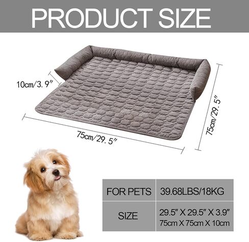 Dog Bed Mat - Washable Pet Furniture Protector with Anti-Slip Bottom for Small Dogs and Cat(Green) in Saudi Arabia