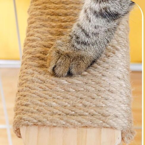 Cat Climbing Steps Scratching Tree - 2pcs Scratching Steps Sisal Hemp Cage Shelf Ladder Pets Perch Furniture Inside The cage with Install Screws (M) in Kuwait