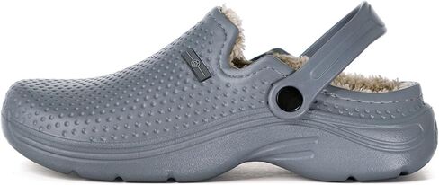 Womens Mens Fur Lined Clogs Waterproof Garden Shoes Winter Warm House Slippers Indoor Outdoor Mules in Kuwait