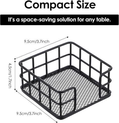 2pcs حامل ملاحظة لزجة أسود للمكتب ، حامل ملاحظة معدنية لزجة ، موزع الملاحظات اللاصقة ، منظم الملاحظات اللاصقة لمكتب مكتب المسكن المكتبي in Kuwait