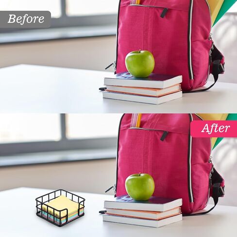 2pcs حامل ملاحظة لزجة أسود للمكتب ، حامل ملاحظة معدنية لزجة ، موزع الملاحظات اللاصقة ، منظم الملاحظات اللاصقة لمكتب مكتب المسكن المكتبي in Kuwait