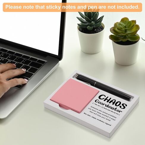 Human Sunshine Desk Note Holder Gift for Coworker Teacher Friend, Inspirational White Wood Sticky Note and Pen Tray, Appreciation Office Decor for Women Men Birthday Graduation, NPB605 in Saudi Arabia
