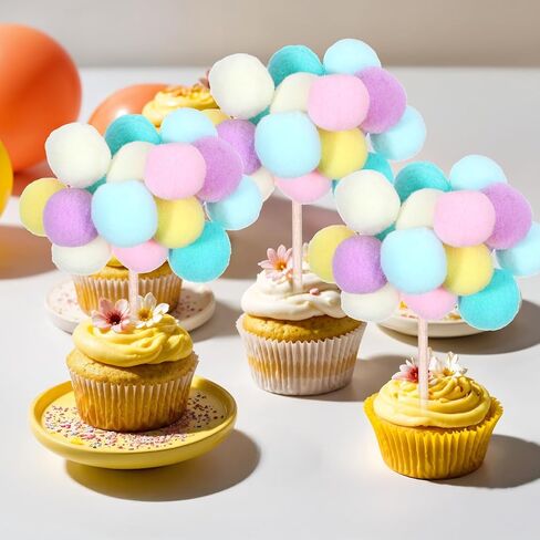 100 PCS مزيج كرات بومب بومس ملونة ، 1 بوصة بوم بومس متنوعة باستيل صغيرة البومبوم متعددة الألوان الكبرى لحرف العطلات التي تصنع ديي ديكورات مصغرة (متعددة الألوان) in Saudi Arabia