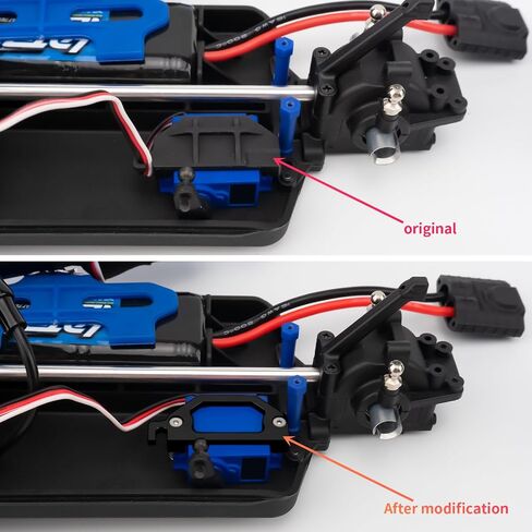 RC الألومنيوم سبيكة مؤازرة جبل المعادن الأجزاء الأجزاء ترقية متوافقة مع TRA-XXAS SARRAX 1/18 TETON ، الصحراء PRERUNNER RC CRAWLER UPGRADE استبدال الأجزاء (الأزرق) in Saudi Arabia