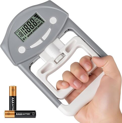 Grip Strength Tester, Hand Grip Dynamometer, Electronic Hand Grip Strength Tester Grip Strengthener Hand Exerciser Meter Digital Hand Grip Training Gauge 220 Lbs / 99 Kgs for Sports, School, Office and Home Use in Saudi Arabia
