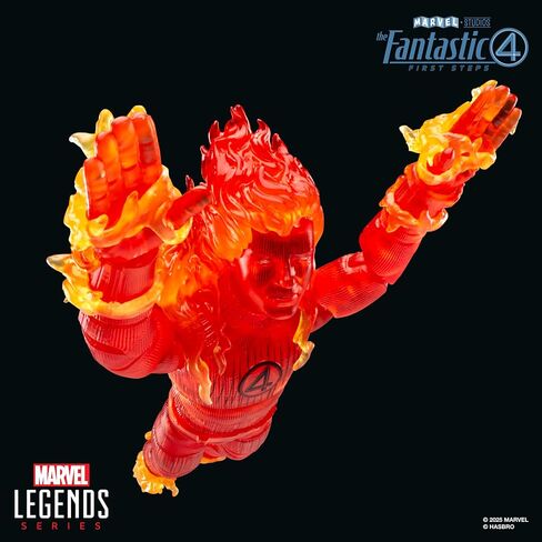 سلسلة Marvel Legends Human Torch ، The Fantastic Four: First Steps Johnny Storm Movie Collectible 6 بوصة in Kuwait