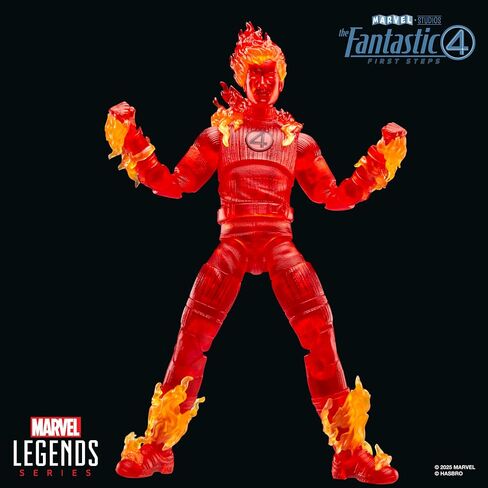 سلسلة Marvel Legends Human Torch ، The Fantastic Four: First Steps Johnny Storm Movie Collectible 6 بوصة in Kuwait
