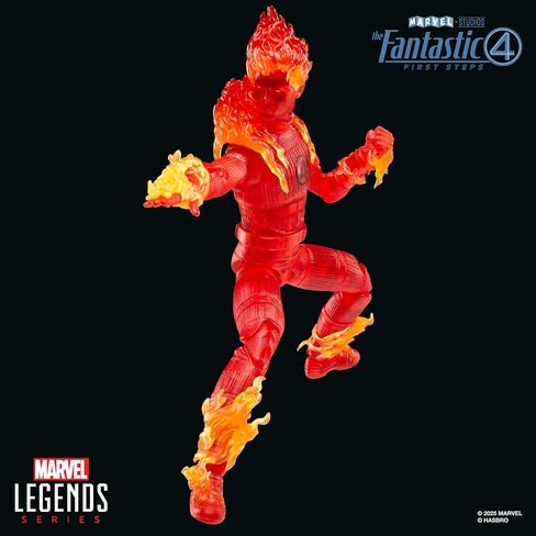 سلسلة Marvel Legends Human Torch ، The Fantastic Four: First Steps Johnny Storm Movie Collectible 6 بوصة in Kuwait