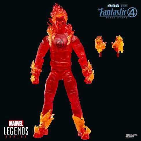 سلسلة Marvel Legends Human Torch ، The Fantastic Four: First Steps Johnny Storm Movie Collectible 6 بوصة in Kuwait