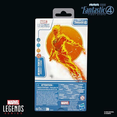 سلسلة Marvel Legends Human Torch ، The Fantastic Four: First Steps Johnny Storm Movie Collectible 6 بوصة in Kuwait