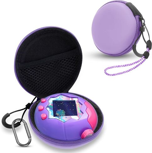 Fiopaz Carning Dase لـ Tamagotchi Paradise/Nano-Mals ، غطاء حامي التخزين المحمول الصلب EVA مع الحبل والكارابينر للأطفال ، Case فقط (الأزرق) in Kuwait