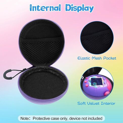 Fiopaz Carning Dase لـ Tamagotchi Paradise/Nano-Mals ، غطاء حامي التخزين المحمول الصلب EVA مع الحبل والكارابينر للأطفال ، Case فقط (الأزرق) in Kuwait