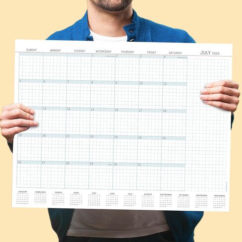 TF Publishing 2026 Bountiful Blooms Large Desk Pad Monthly Blotter Calendar - 12 Month Desk Pad Calendar 2026 - Monthly Tear-Off Pages with Large Grids in Landscape Orientation - 22in x 17in in Saudi Arabia
