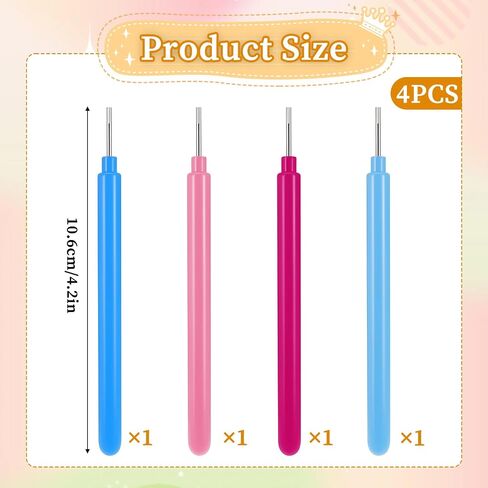 LIQWEI 4 Pcs Paper Quilling Tools Kit, Multifunction Paper Bead Roller Creations, Quilling Supplies Card Making Papers Craft Tools for Papers Flower Handmade Create Craft DIY Scrapbooking(4PCS) in Saudi Arabia