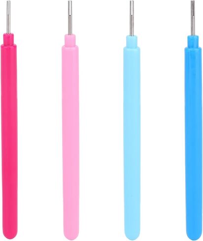 4pcs Paper Quilling Tools, Slotted Curling Pens Paper Flower Rolling Tools for DIY Quilled Creations Card Making Art Crafts Handmade Scrapbooking Supplies (4 Colors) in Saudi Arabia