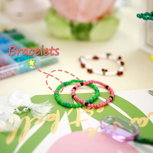 4500pcs حبات البذور 24 ألوان 4 ملم جولة الخرز لسوار الصداقة صنع الخصر حبات قوس قزح صغيرة لصياغة DIY 6/0 in Kuwait