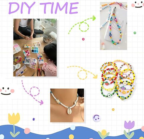 4500pcs حبات البذور 24 ألوان 4 ملم جولة الخرز لسوار الصداقة صنع الخصر حبات قوس قزح صغيرة لصياغة DIY 6/0 in Kuwait