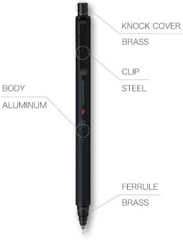Uni Kuru Toga Metal Mechanical Pencil ، دوران الرصاص التلقائي ، نقطة غرامة 0.5 ملم ، الجسم المعدني بالكامل ، الأزرق الصامت ، M5kh1p.10 in Saudi Arabia