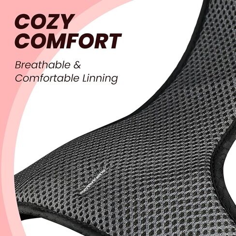 VIVAGLORY Dog Harness Easewalk No Pull Dog Harness with Handle & Front Back Clip for Training Lifting, Easy On Adjustable Padded No Pull for Pet & Puppy, S, Orange in Kuwait