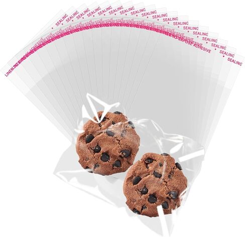 100Pcs Clear Self Sealing Cellophane Bags, 3x3 Inches Self-Adhesive Cookies Bag Plastic Candy Bags for Bakery Cookies Gift Packing Halloween Party Favor (3x3 Inch) in Kuwait