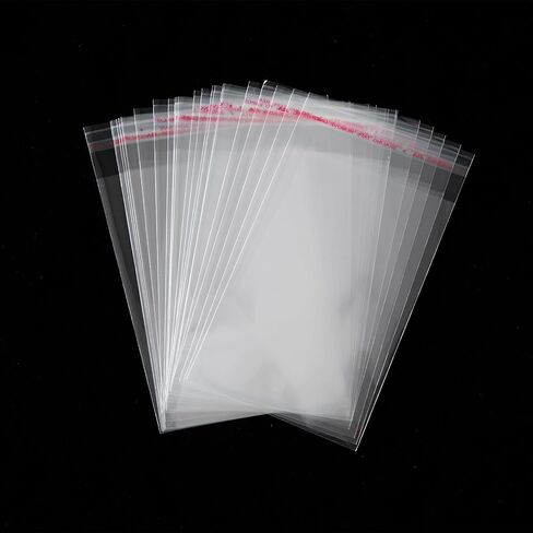 100Pcs Clear Self Sealing Cellophane Bags, 3x3 Inches Self-Adhesive Cookies Bag Plastic Candy Bags for Bakery Cookies Gift Packing Halloween Party Favor (3x3 Inch) in Kuwait