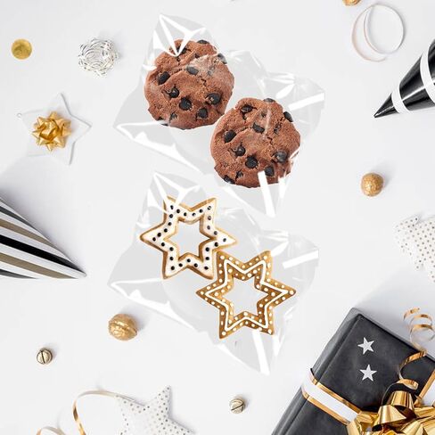 100Pcs Clear Self Sealing Cellophane Bags, 3x3 Inches Self-Adhesive Cookies Bag Plastic Candy Bags for Bakery Cookies Gift Packing Halloween Party Favor (3x3 Inch) in Kuwait