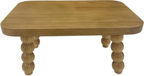 JUIOETURHeavy Duty Wooden Step Stool for Adults - 330 lb Capacity w/Detachable Legs - Tool-Free Assembly Step Stool for Office, Bathroom, Garden & Bedroom Storage (Brown) in Saudi Arabia