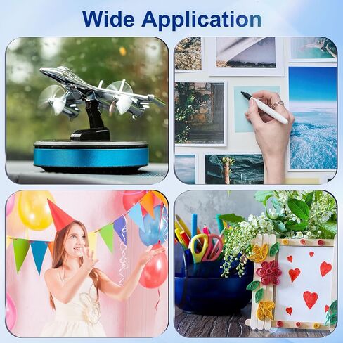 UXCELL 500PCS قابلة للإزالة غراء الغراء ، 0.39 "× 0.39" أكريليك مزدوج الوجه لاصقة لزجة لزخمة حركة المتحف ديكور المكتب المنزلي ، واضحة in Saudi Arabia