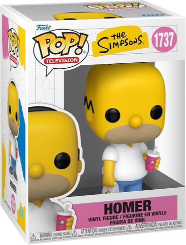 فونكو بوب! التلفزيون: The Simpsons - Homer - Finyl Figure - فكرة الهدية - البضائع الرسمية - ألعاب للأطفال والكبار - عشاق التلفزيون - نموذج نموذج لهواة الجمع والعرض in Saudi Arabia