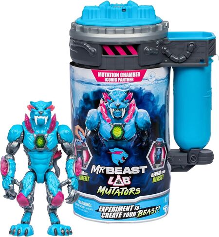 MRBEAST LAB Hyper Fusion Mutators, Experiment & Create The Fire Panther, Add Mutation Fluid, Press The Fingerprint Scanner & Reveal The Panther, Over 20 Points of Articulation, Collect All 3 in Kuwait