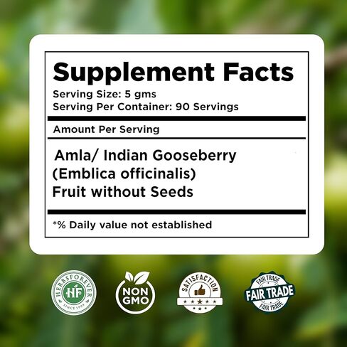 Herbsforever Amla Powder – Phyllanthus emblica – Supports Immune System – Non GMO, Organic, Vegan – 230 GMS in Kuwait