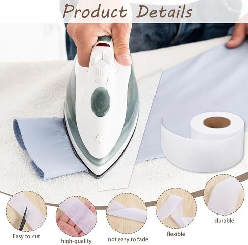 3 Rolls 2" Fusible Batting Tape for Quilting Sewing Tape Seam Binding Tapes 2" x 30 Yards/Roll White Fusible Interfacing Tapes Sheer in Saudi Arabia