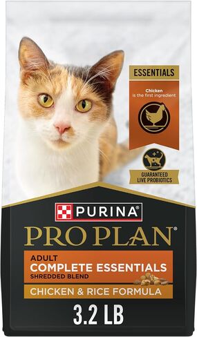 Purina Pro Plan Complete Essentials Shredded Blend Chicken and Rice Formula Adult High Protein Cat Food - 14 lb. Bag in Saudi Arabia