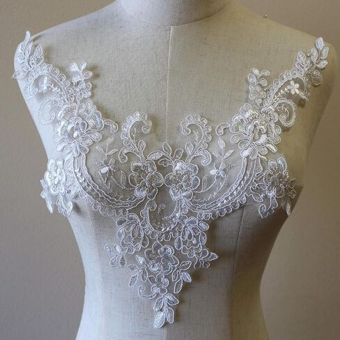 صدفي العاج من V-neck الدانتيل التكرار التريسيات القضيب تصحيح لفساتين الزفاف أزياء in Kuwait