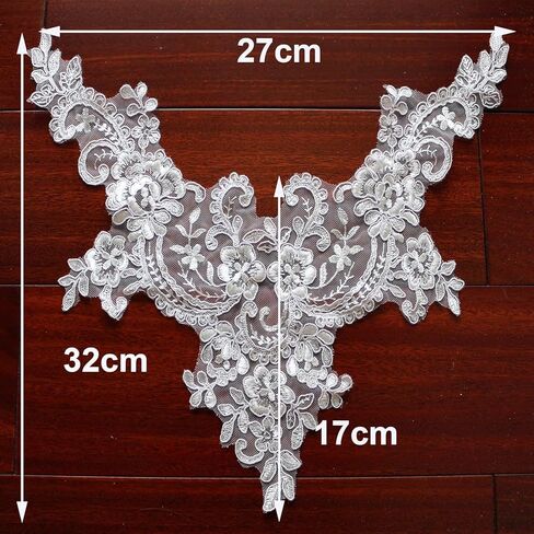 صدفي العاج من V-neck الدانتيل التكرار التريسيات القضيب تصحيح لفساتين الزفاف أزياء in Kuwait