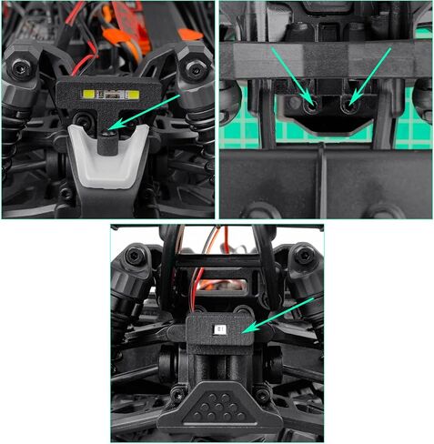 RC الأمامية والخلفية مصابيح LED مجموعات الخلفيات ودائرة الأمامية لأرما 1/18 TYPHON GROM in Saudi Arabia
