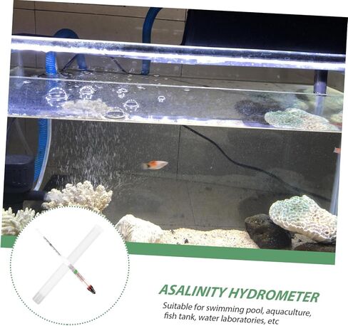 Salinity Hydrometer for Aquarium Densitometer Calibration for Freshwater Saltwater in Saudi Arabia