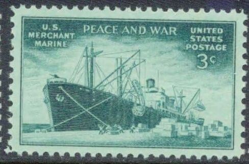 مجموعة كاملة من الطوابع التذكارية الأمريكية الصادرة في 1946 و 1947 النعناع ، ومشاة البحرية التاجر التي لم تتأثر أبدا in Kuwait