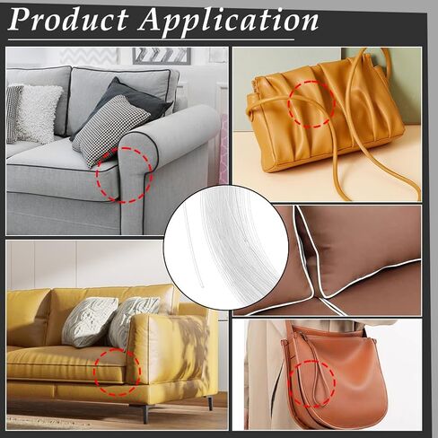 BENECREAT 4Rolls 43.7 Yards Plastic Welt Cord Upholstery Piping, 1mm Translucent PVC Boning, Plastic Piping Cord for Sofa, Chair, Mattress, Curtain Decoration, 10.94 Yards/Roll in Saudi Arabia